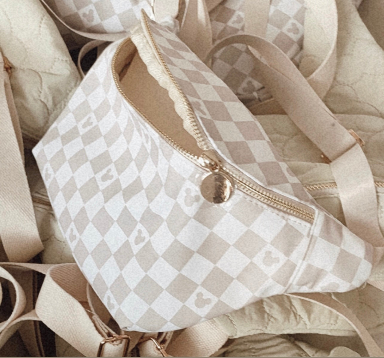 Checkered Crossbody Fanny